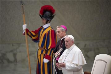 VATICAN POPE FRANICIS GENERAL AUDIENCE