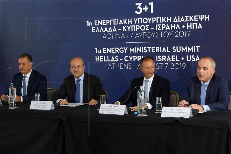 GREECE CYPRUS ISRAEL USA ENERGY MINISTERIAL MEETING