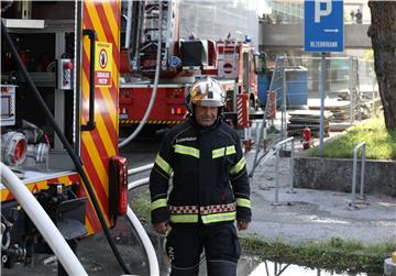 Požar u zagrebačkoj Kockici