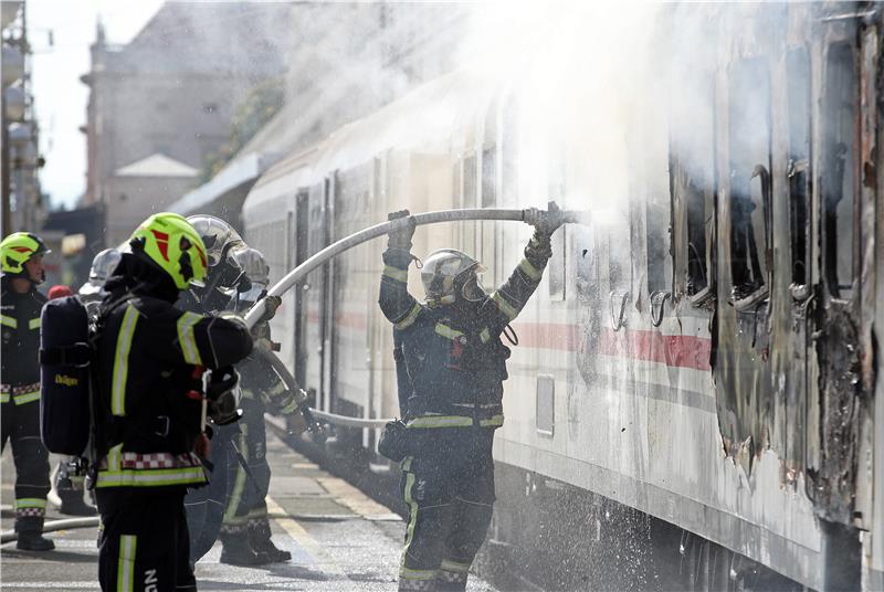 Zapalio se vagon na Glavnom kolodvoru u Zagrebu