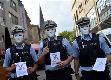 Police information campaign in Germany