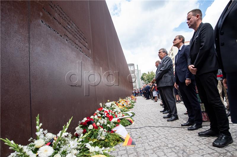 58th anniversary of the construction of Berlin Wall in Berlin