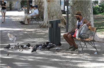 Turisti u parku Zrinjevac