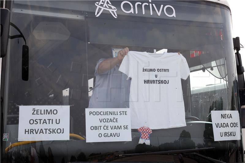 Vozači autobusa počeli štrajk upozorenja