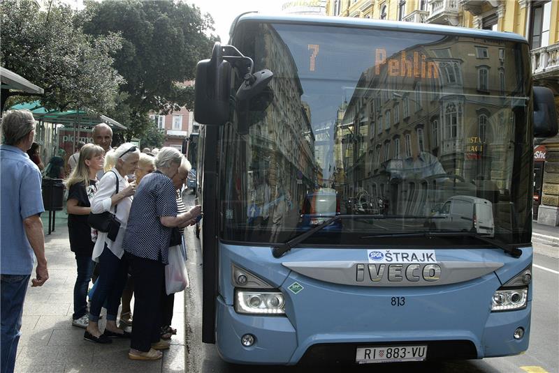 Štrajk upozorenja vozača autobusa u Rijeci