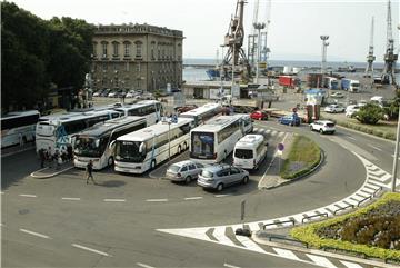 Štrajk upozorenja vozača autobusa u Rijeci