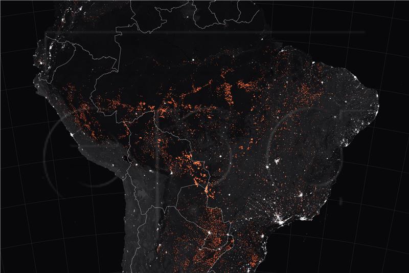 SPACE BRAZIL FIRES AMAZON RAINFOREST