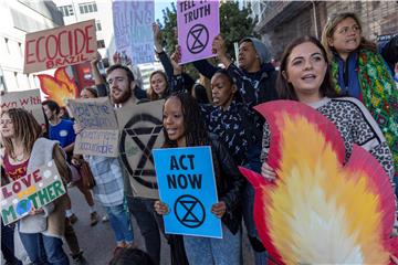 SOUTH AFRICA BRAZIL RAINFOREST PROTEST