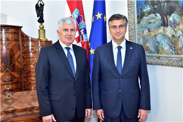 Plenković i Čović: Put prema EU i NATO-u je budućnost BiH