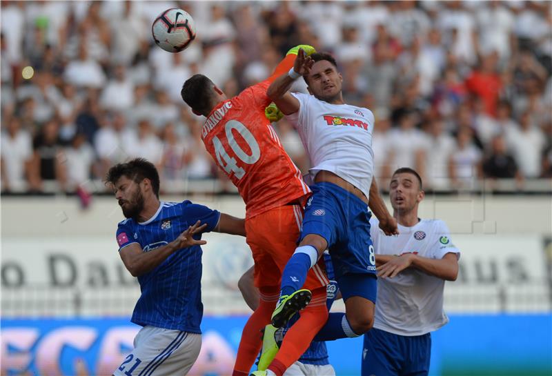 HNL: Hajduk - Dinamo 0-0 poluvrijeme