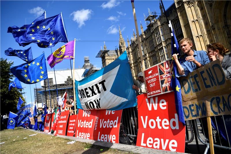 BRITAIN POLITICS BREXIT PROTESTS