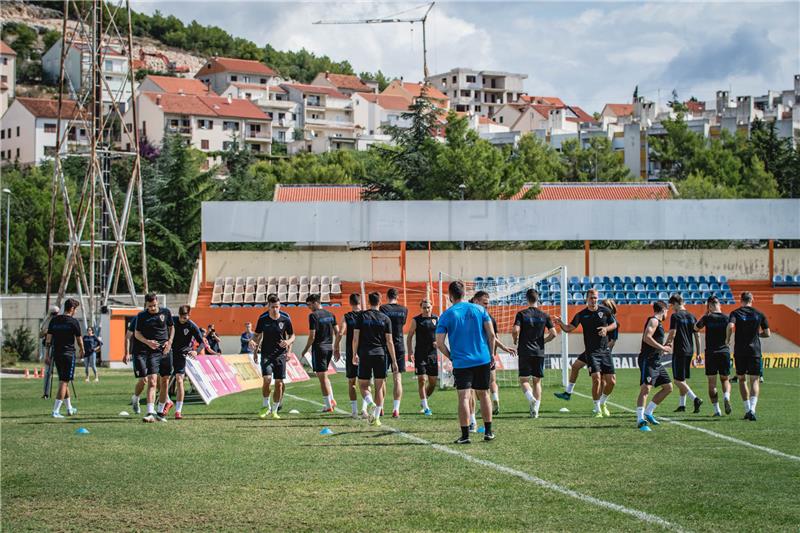 Službeni trening nogometne U-21 reprezentacije u Šibeniku