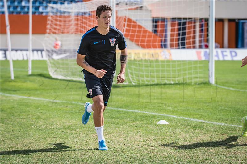 Službeni trening nogometne U-21 reprezentacije u Šibeniku