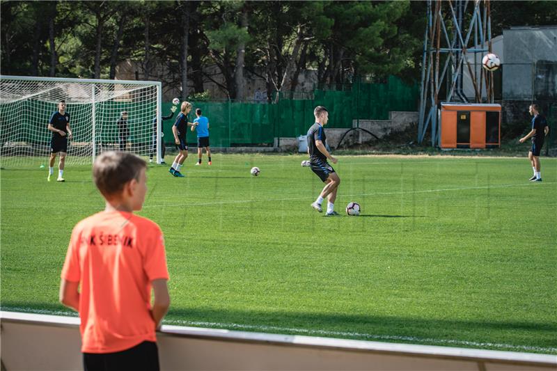 Službeni trening nogometne U-21 reprezentacije u Šibeniku