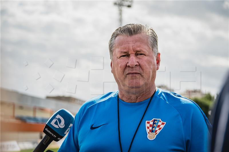 Službeni trening nogometne U-21 reprezentacije u Šibeniku