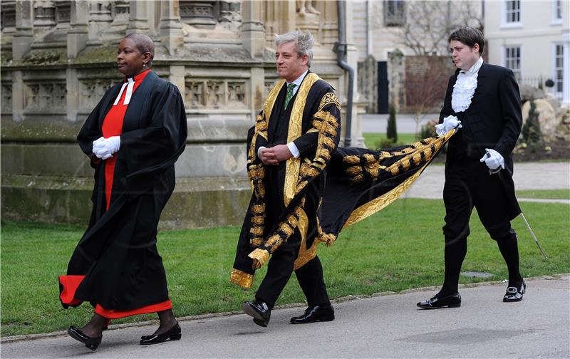 (FILE) BRITAIN POLITICS PARLIAMENT SPEAKER JOHN BERCOW