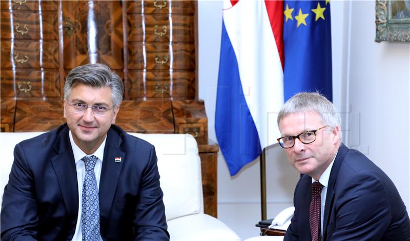 Premijer Plenković primio glavnog tajnika Vijeća Europske unije Jeppea Tranholm-Mikkelsena