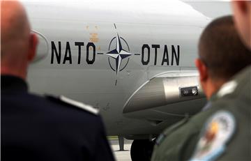 NATO Airborne Warning and Control System AWACS in Riga