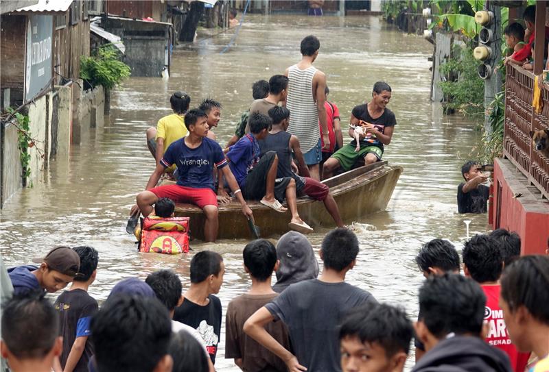 Flood brought by southwest moonson in Zamboanga City