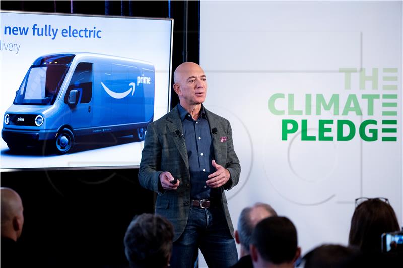 USA BEZOS AMAZON CLIMATE PLEDGE