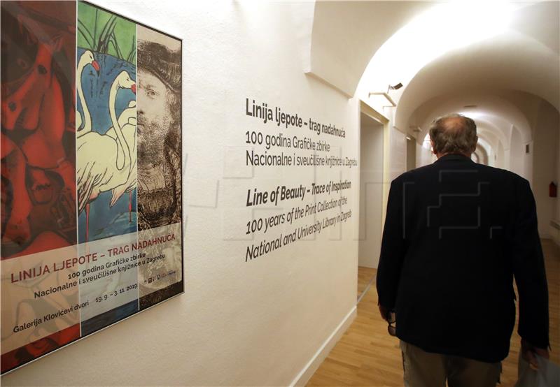 Otvorena izložba "Linija ljepote - trag nadahnuća; 100 godina Grafičke zbirke NSK"
