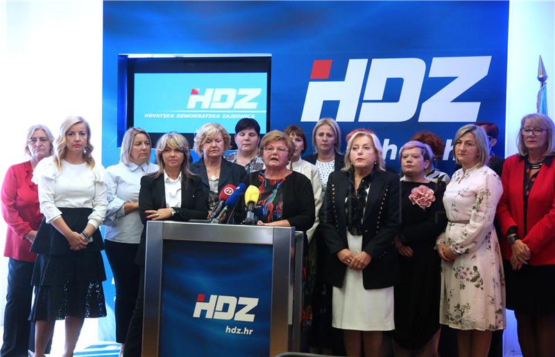 Konferencija za medije Zajednice žena HDZ-a "Katarina Zrinski"