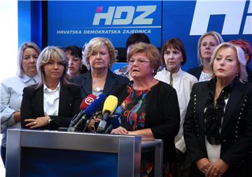 Konferencija za medije Zajednice žena HDZ-a "Katarina Zrinski"