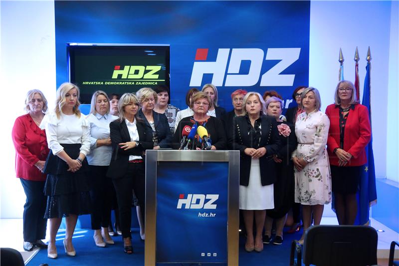 Konferencija za medije Zajednice žena HDZ-a "Katarina Zrinski"