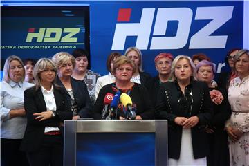 Konferencija za medije Zajednice žena HDZ-a "Katarina Zrinski"