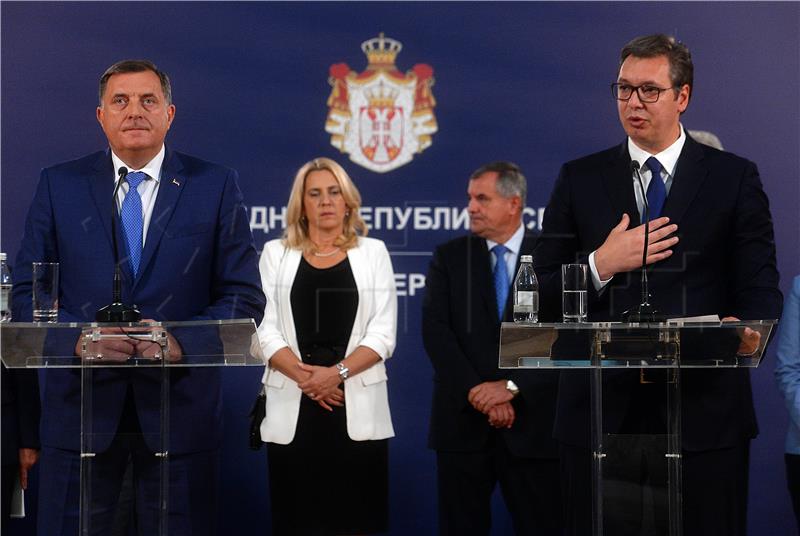 Vučić u povodu Deklaracije SDA pozvao predstavnike Republike Srpske na suzdržanost