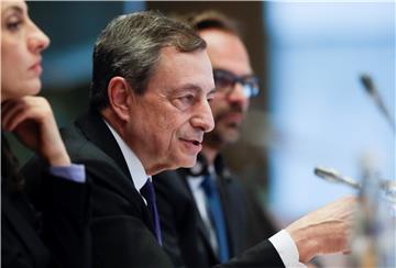 President of the European Central Bank Mario Draghi at European Parliament 