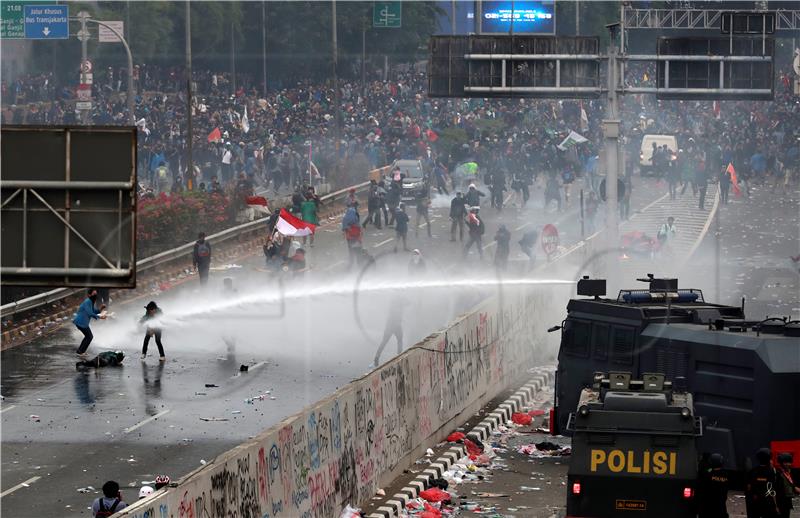 Protest Against New Criminal Code Law in Jakarta