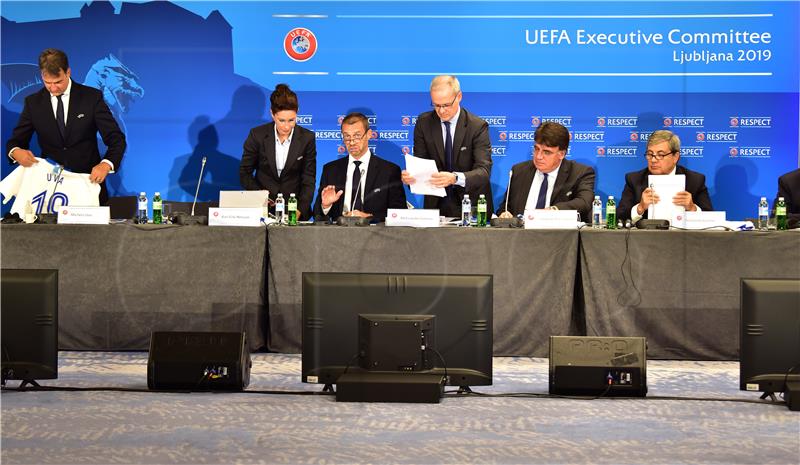 SLOVENIA SOCCER UEFA EXECUTIVE COMMITTEE MEETING