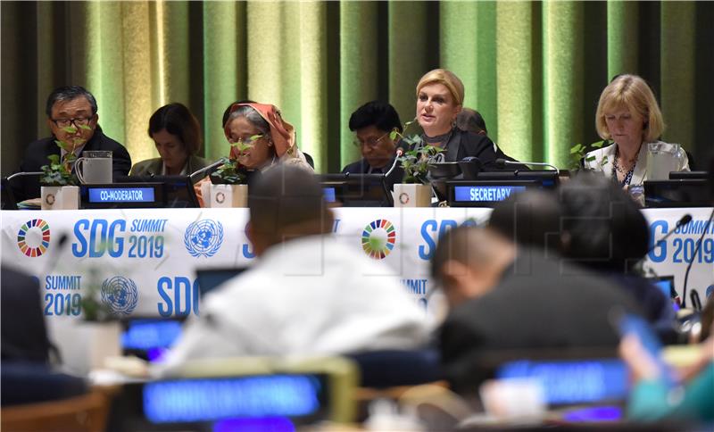 Croatian president attends panel "Localising the Sustainable Development Goals"