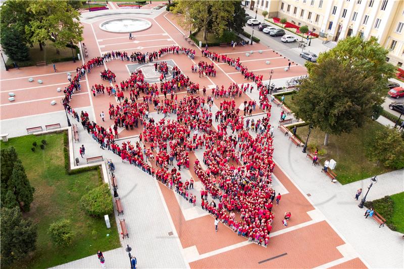 Flashmob to mark the World Heart Day