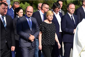 Predsjednica Republike Kolinda Grabar-Kitarović nazočila je misnom slavlju u povodu blagdana svetog Mihovila u Trilju