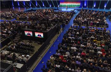 Election of officials party congress of FIDESZ in Hungary