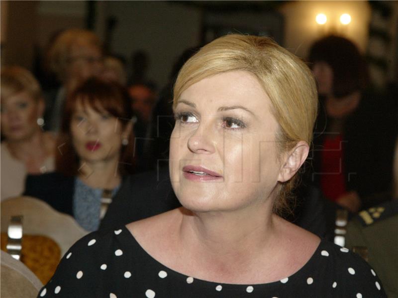 Predsjednica Kolinda Grabar-Kitarović na misi povodom blagdana svetog Mihovila na Jelenju