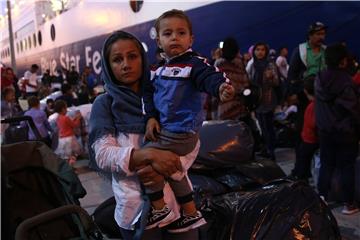 GREECE MIGRATION PORT OF PIRAEUS