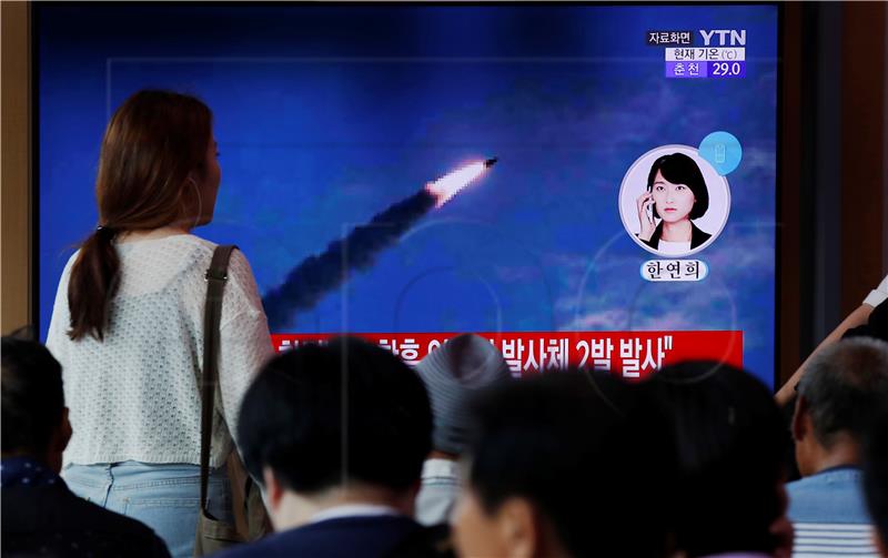 (FILE) SOUTH KOREA NORTH KOREA MISSILE LAUNCH