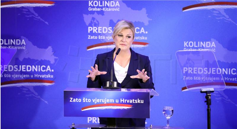 Predsjednica Grabar Kitarović objavila službenu kandidaturu za novi mandat