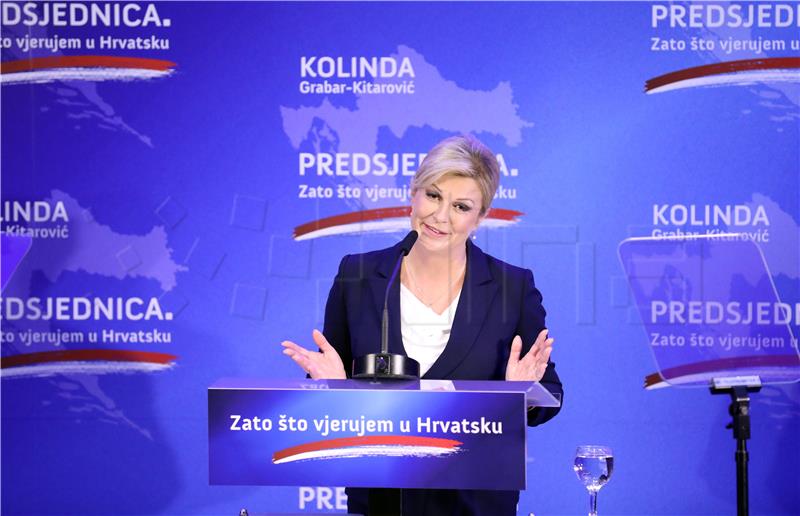 Predsjednica Grabar Kitarović objavila službenu kandidaturu za novi mandat