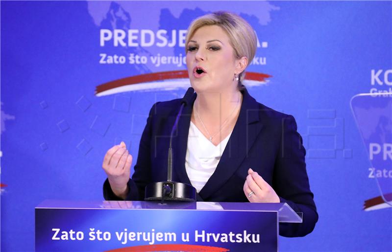 Predsjednica Grabar Kitarović objavila službenu kandidaturu za novi mandat