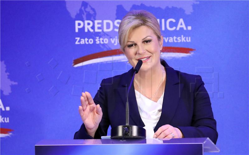 Predsjednica Grabar Kitarović objavila službenu kandidaturu za novi mandat