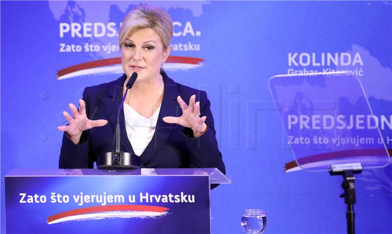 Predsjednica Grabar Kitarović objavila službenu kandidaturu za novi mandat