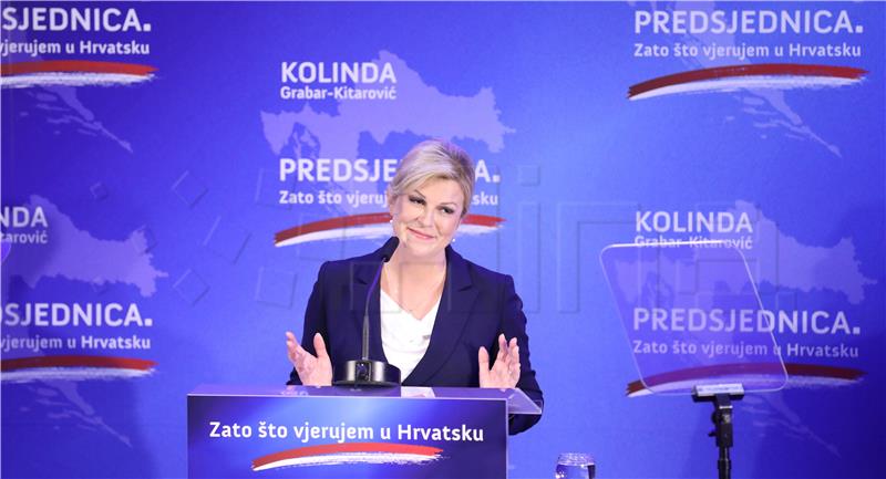 Predsjednica Grabar Kitarović objavila službenu kandidaturu za novi mandat