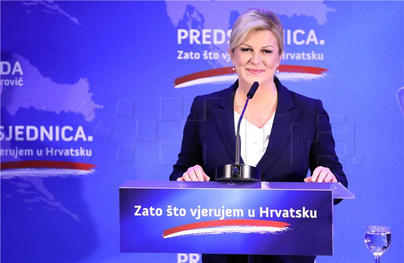 Predsjednica Grabar Kitarović objavila službenu kandidaturu za novi mandat