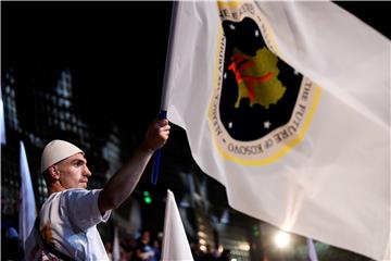 KOSOVO ELECTIONS RALLY