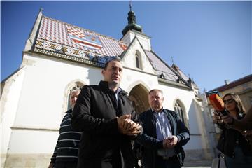 Konferencija za medije Zelene liste na temu "Podrška Zelene liste kandidatu za predsjednika Republike Hrvatske Miroslavu Škori"