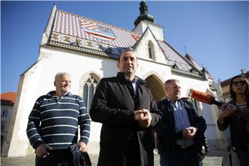 Konferencija za medije Zelene liste na temu "Podrška Zelene liste kandidatu za predsjednika Republike Hrvatske Miroslavu Škori"